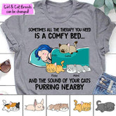 Sometimes All The Therapy You Need Personalized Cat T-Shirt TS-NB53